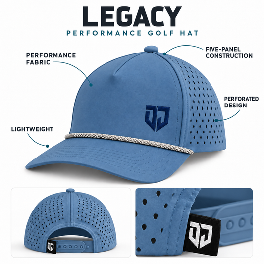Jansen Legacy Performance Hat - Smoky Blue