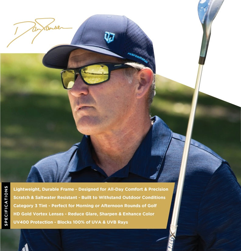 Dan Jansen wearing gold lens sunglasses