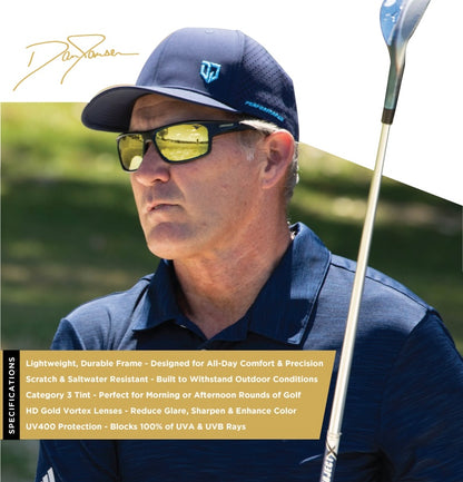 Dan Jansen wearing gold lens sunglasses