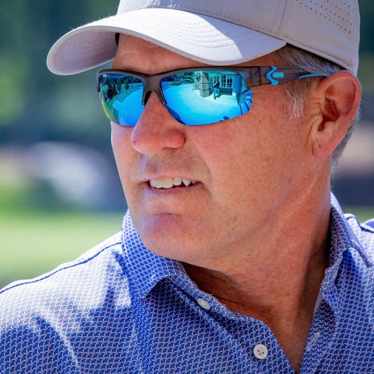 Dan Jansen wearing Legacy Drive Sunglasses